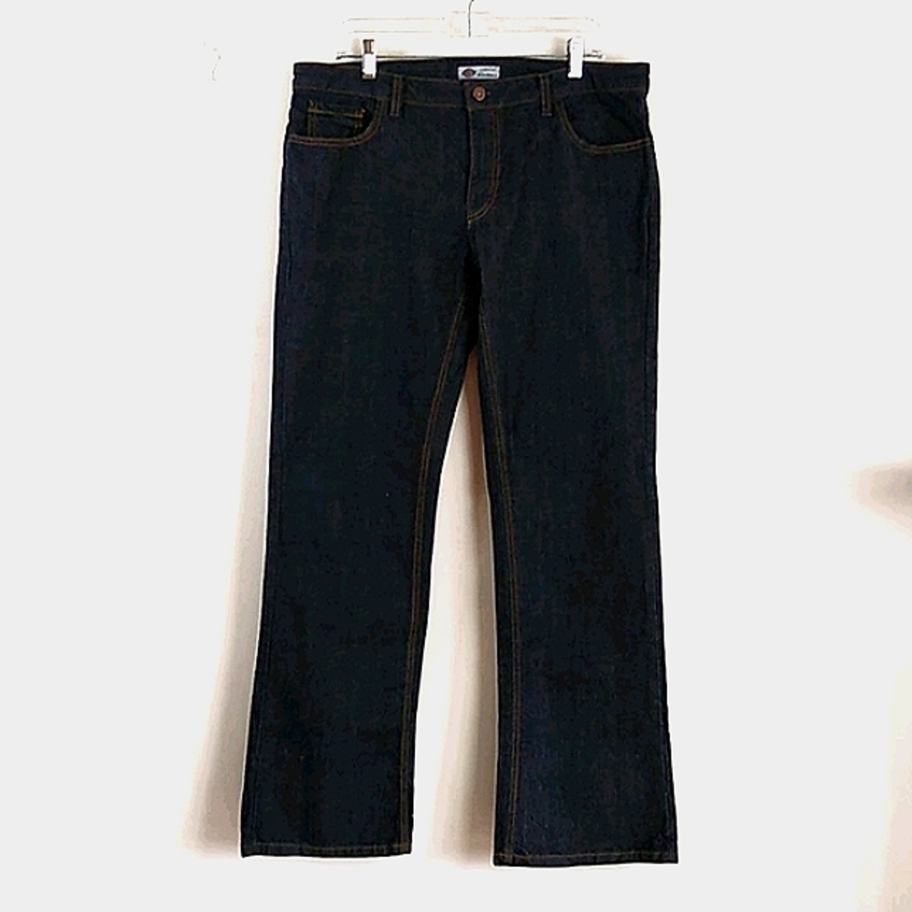 Dickies Dark Wash Relaxed Fit Bootcut Jeans 10R